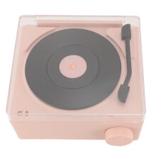 Pale Pinkish Grey Bluetooth Alarm Clock Speaker 1200mAh 64GB Support