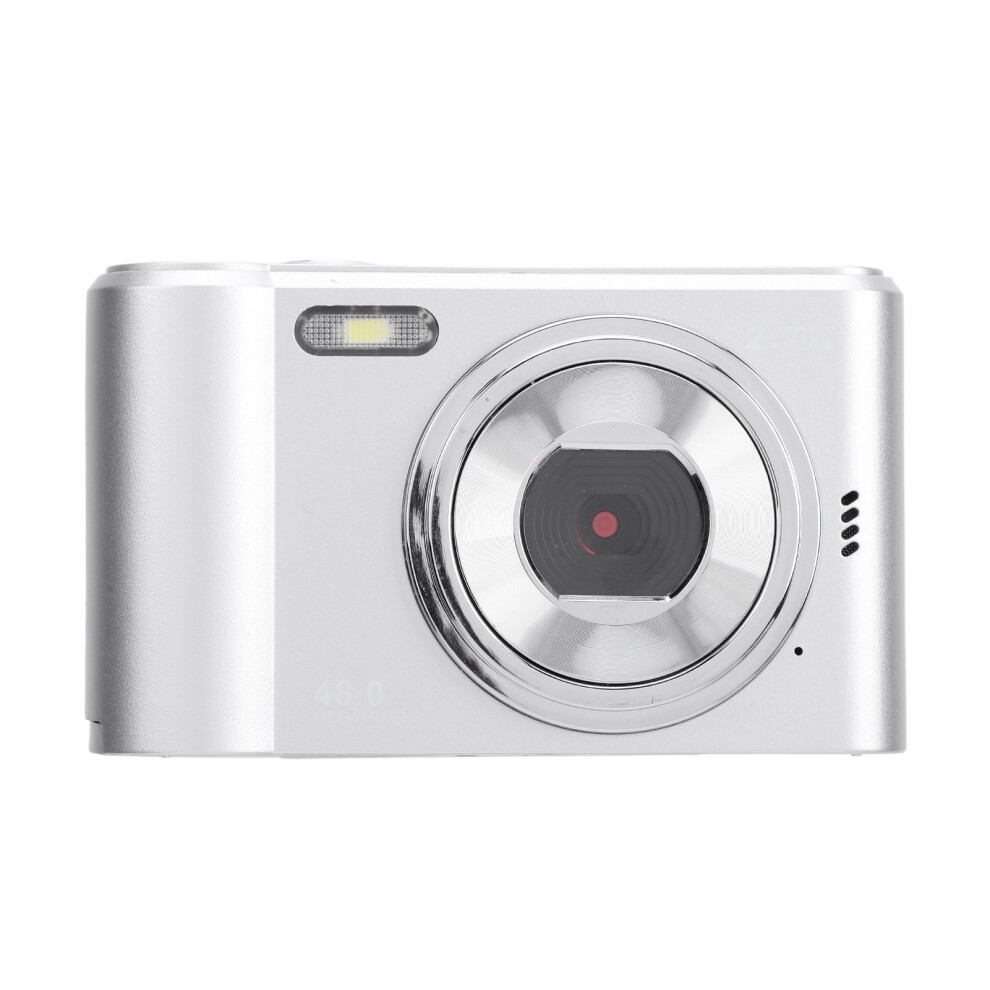 2.7K 48MP Digital Camera for Kids, 8X Zoom, 2.4 Inch Silver-image-OPC-PJFYTCS-NEW
