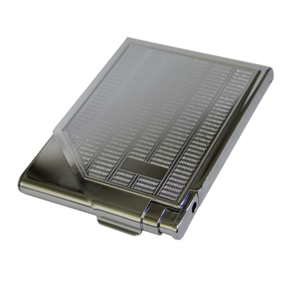 Knight Lighter Cigarette Case - Engine Turned