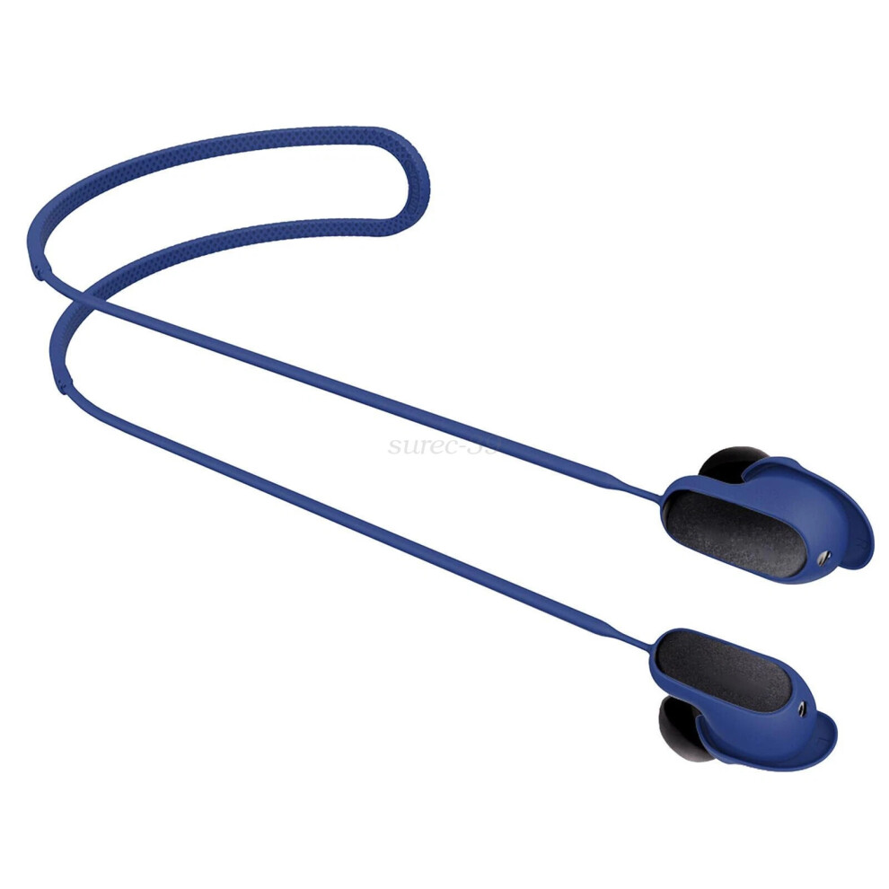 (Blue) Fit Bose Quietcomfort Earbuds2 Earphone - Silicone Rope Anti-Lost Earbuds Strap | 2Pcs Blue 4069369119835