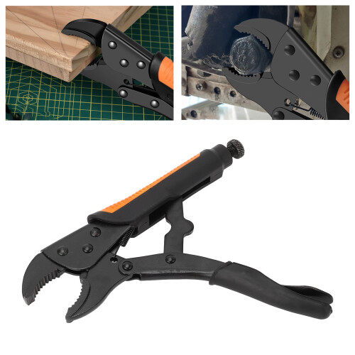 10in Carbon Steel Locking Pliers with Adjustable Pressure Handle