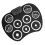Electronic Roll Up Drum Set with 9 Pads, 7 Tones, 10 Rhythms, Recording 12