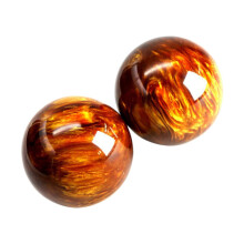 Hand Massage Balls Two-Pack Resin Decorative For Hand Exercises, Relief, Health, And Muscle Relaxation