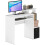 Homcom HOMCOM Computer Desk with Sliding Keyboard Tray Storage Drawer Shelf White 9