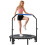Homcom HOMCOM 45" Foldable Mini Fitness Trampoline w/ Foam Handle, Blue 9