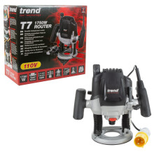 Trend T7ELK 110V 1/2in Variable Speed Router Plunge Cut Soft Start 1750W Cased