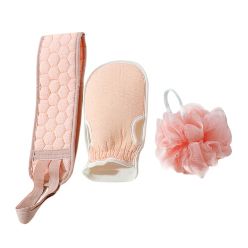 Exfoliating Glove Back Scrub Strips Durable Easy To Use Cleanse