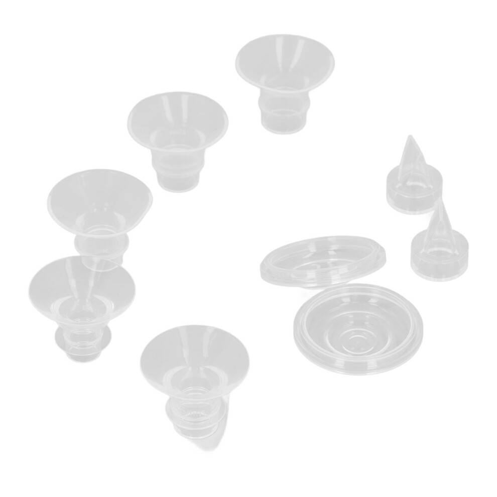 Wearable Silicone Pump Accessories: Universal Flange Insert 9pcs Set