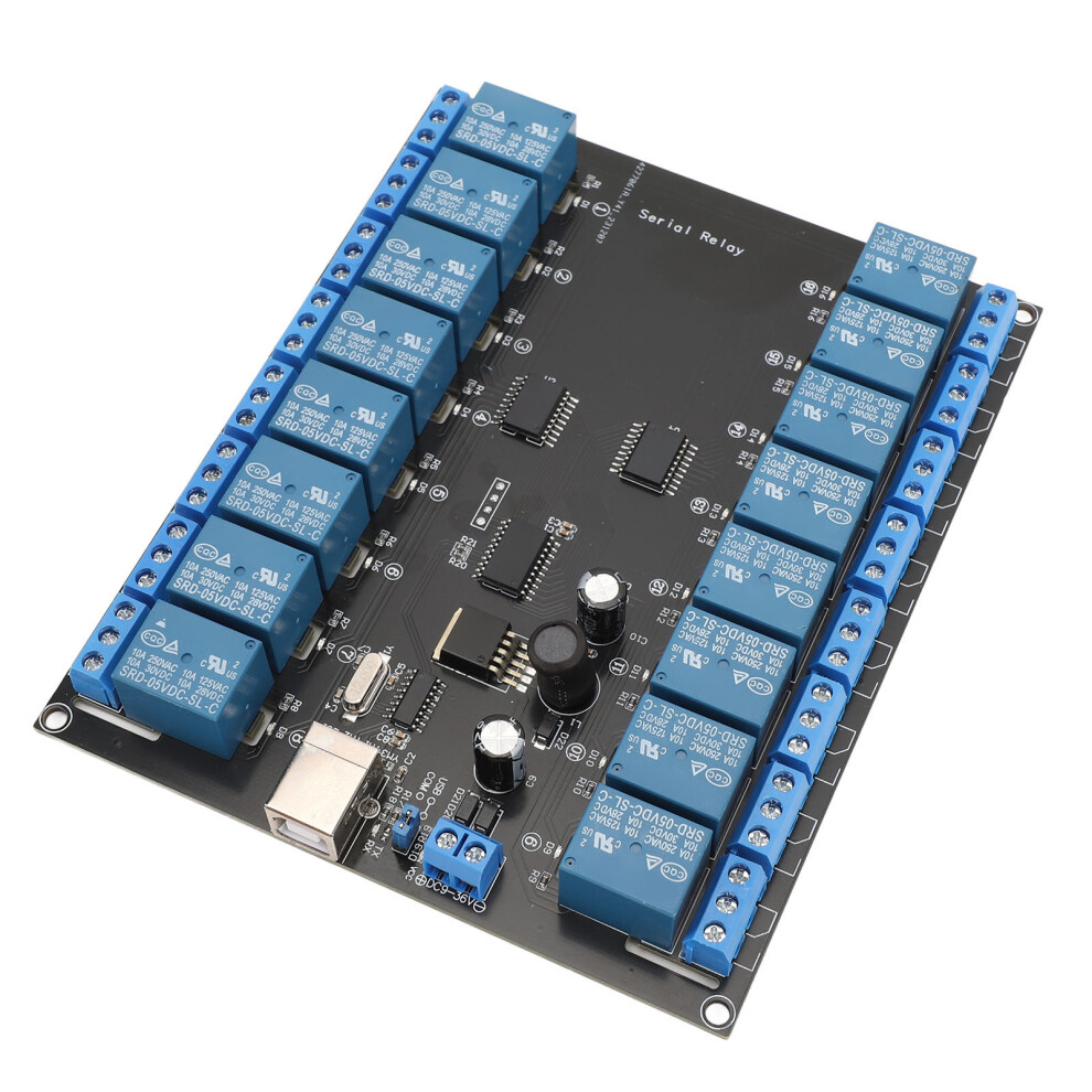 16 Channel Usb Relay Board 10A 250V Spdt Switch For Electrical Equipment 4321337252709