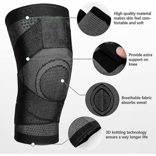 2 Pack Knee for Men And Women, Knee for Arthritis, with Acsergery Adjustable Strap 2