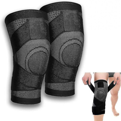 2 Pack Knee for Men And Women, Knee for Arthritis, with Acsergery Adjustable Strap