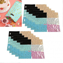 60pcs Favor Bags Handle Design Portable Star Pattern Plastic Gift Candy Bags for Christmas Wedding Party