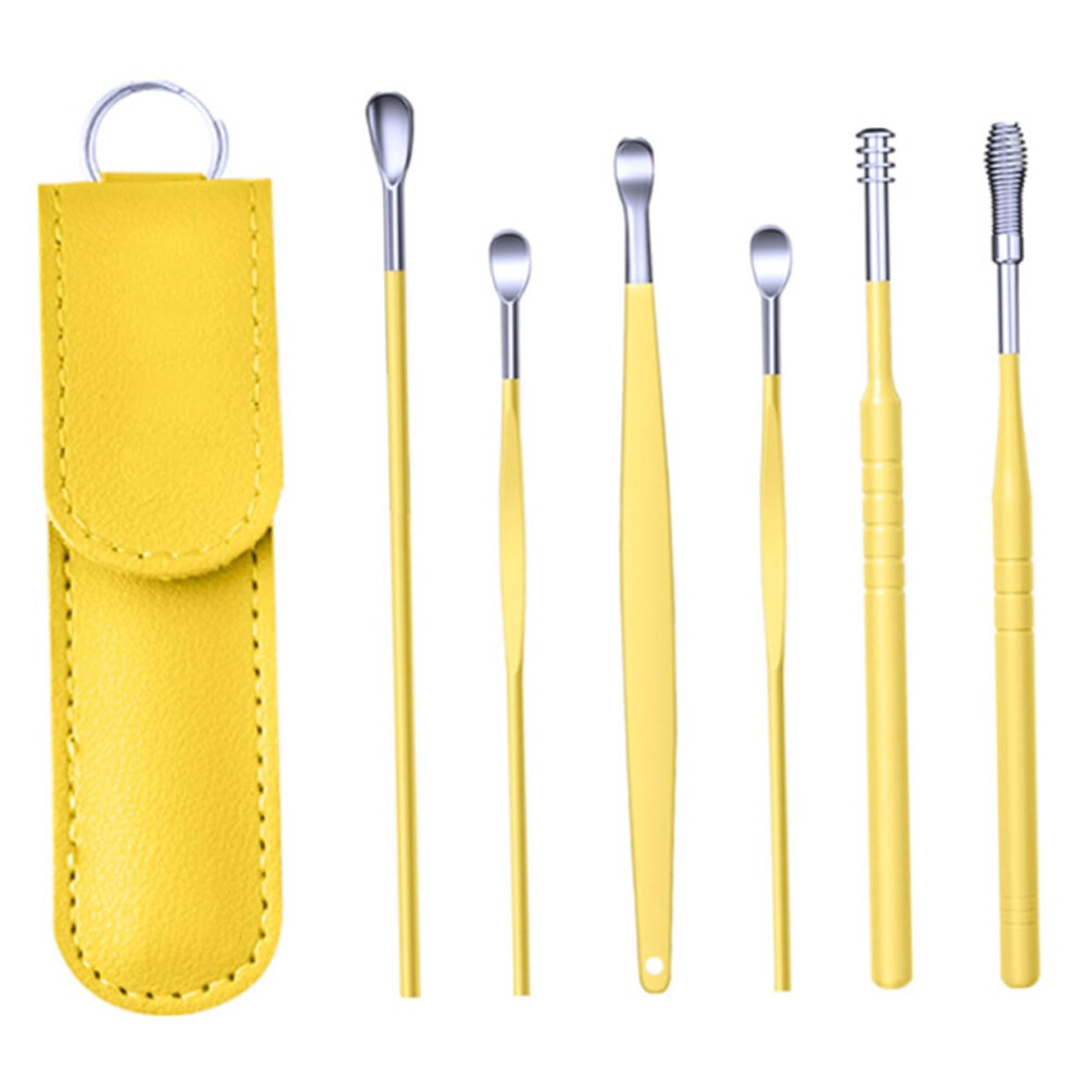 Ear Removal Tool 4-Piece Set, Channel Cleaner, Ear Shovels, Spiral Ear Picks, Ear Wax Removal Tool
