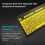 Piao Print Computer Keyboard, Wired Usb High Contrast with Oversized Print Letters for Visually Impa 6