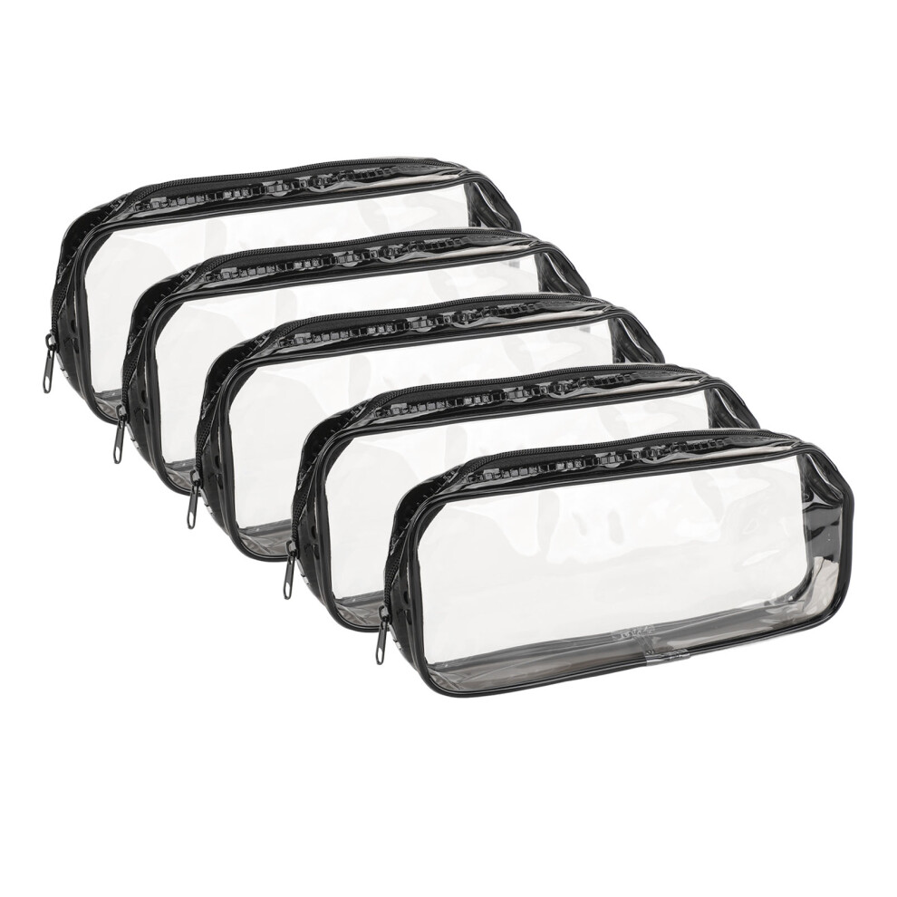 5Pcs Clear PVC Makeup Organizer Bags Portable Travel Cosmetic Storage