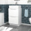 NES Home Nes Home 500mm White Freestanding Vanity Unit, Worktop With Square Bowl Basin 1