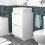 NES Home Nes Home 500mm White Freestanding Vanity Unit, Worktop With Square Bowl Basin 4