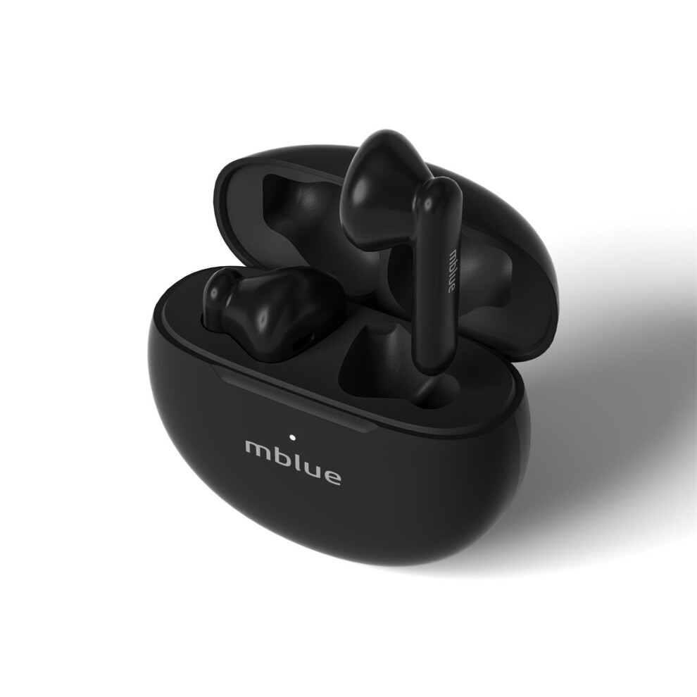 Mblue Ar10 True Wireless Earbuds, 20Mah/200Mah, Ipx4, 4H Playtime Black 9441337268281