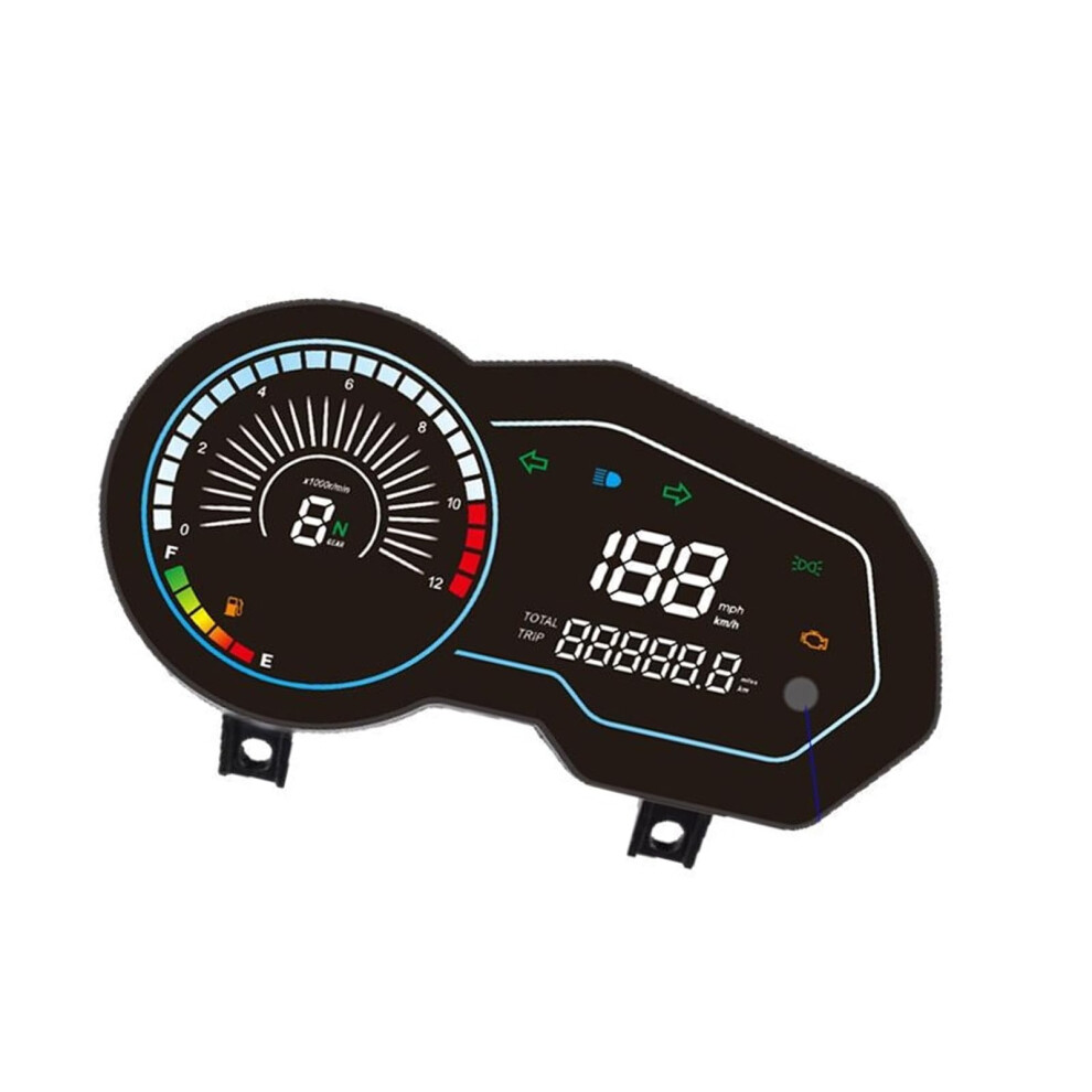 Digital Tachometer Instrument Panel Waterproof Kilometer-Miles Indicator For Italika 150Z 150Sz 6482260434162