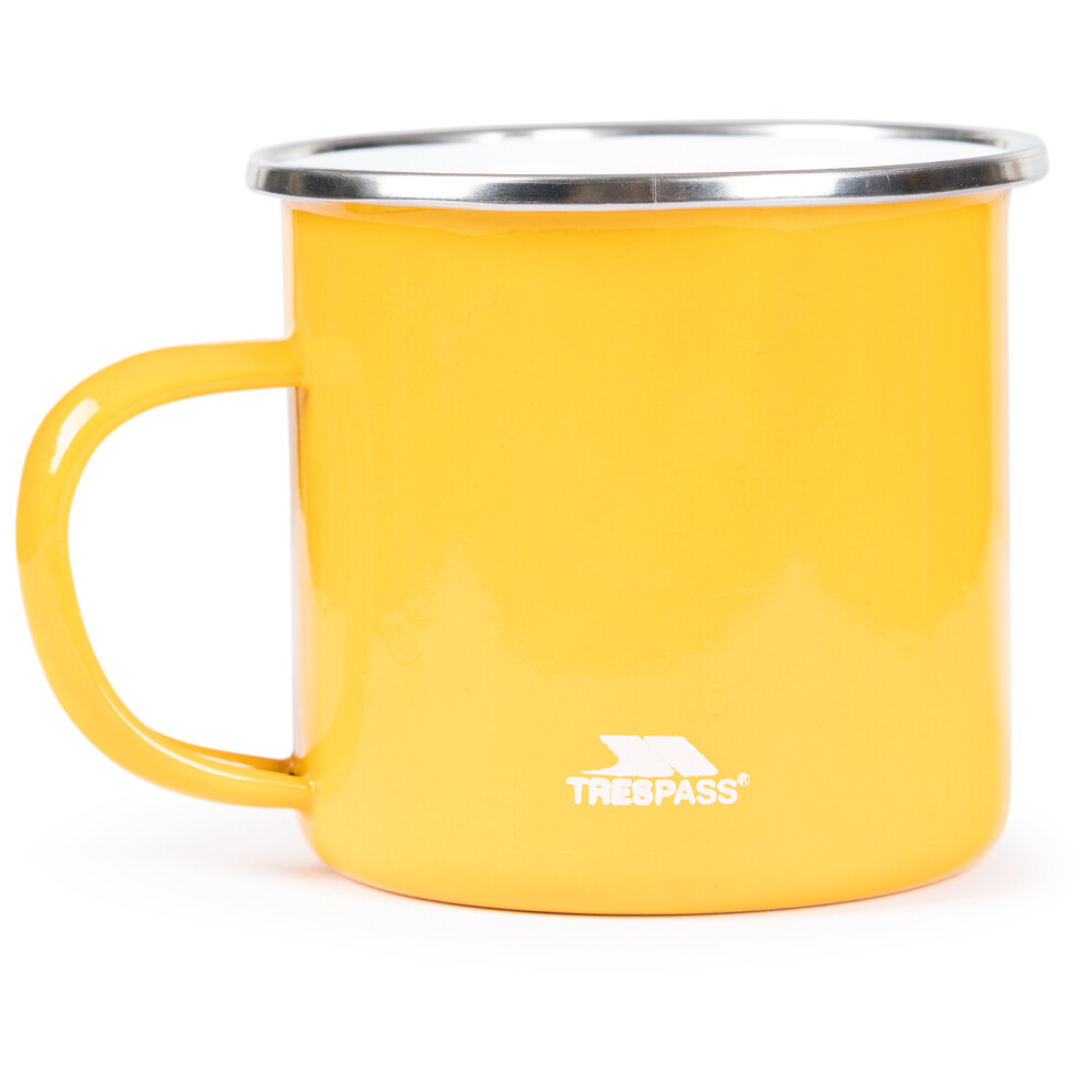 (EACH, Honeybee) Trespass Enamel Stainless Steel Camping Mug Rosen-image-OPC-PJFZDN8-NEW