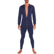 (XL, Please refer to the instruction manual for use) Men's Thermal Union Suit, Long Sleeve One Piece Pajama