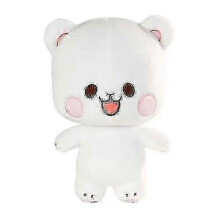 (White)Cute Bear Doll Milk And Mocha Bear Plush Doll Kawaii Soft Plush Cartoon Toy