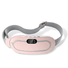 (Please refer to the instruction manual for use, White) Usb Electric Heating Pad Cramps Pain Relief Stomach Belly Massage Belt