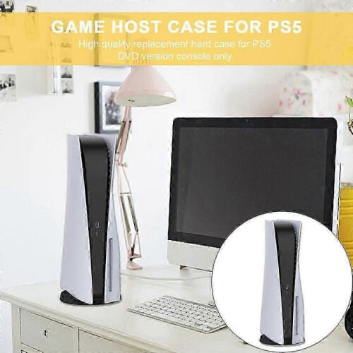 (Blue Purple) Disc Edition Face Plates Protective Shell Dustproof Anti-Scratch Impact-resistant Game Host Case Compatible PS5 2
