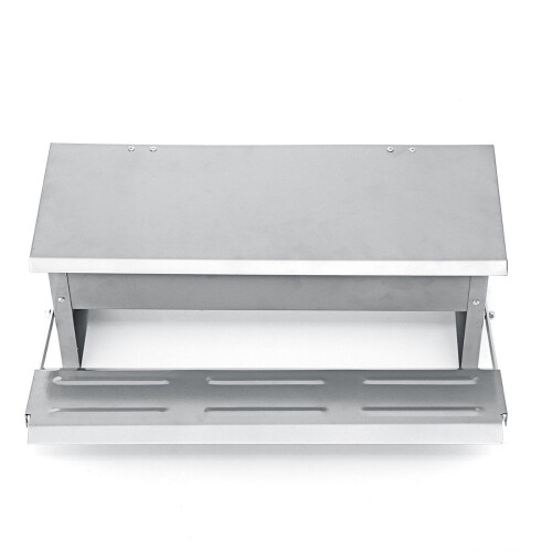 8.2L Automatic Aluminium Chicken Treadle Feeder Self Opening 1