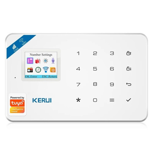 (EU Plug) WIFI GSM Home Burglar Security Alarm System Door Window Control Panel Motion Sensor