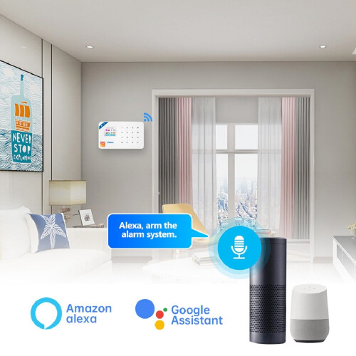 (EU Plug) WIFI GSM Home Burglar Security Alarm System Door Window Control Panel Motion Sensor 2