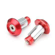 (Red) Aluminum Handlebar End Plugs