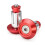 (Dark Orange) Aluminum Handlebar End Plugs 3
