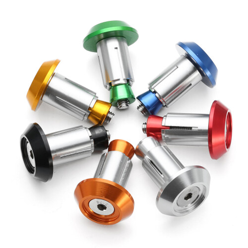 (Black) Aluminum Handlebar End Plugs 1
