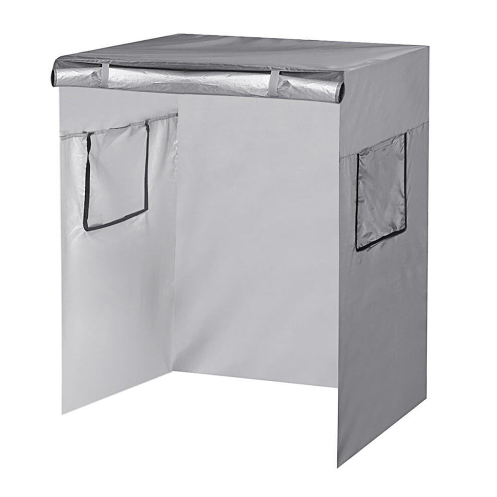 (Grey) Bird Cage Cover Shell Guard Catcher Bag Basket Skirt Pet Dog Cat Protector