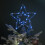 28cm Battery Powered Silver Christmas Star Tree Topper with Blue Multi-Action LEDs 1