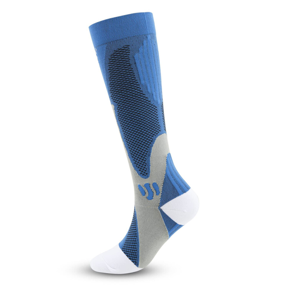 Compression Stockings For Leg And Foot Pain Relief Blue Size S/M