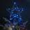 28cm Battery Powered Silver Christmas Star Tree Topper with Blue Multi-Action LEDs 5