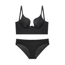 Backless U-Shaped Seamless Bra for Small Busts 80A Size - Invisible Back Bra