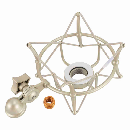Vibration Resistant Gold Mic Shock Mount for Recording Studios 1