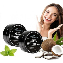 2pcs Charcoal Teeth Whitening Powder, Teeth Whitening Powder Oral Care Natural Activated Charcoal Teeth Cleaning Powd