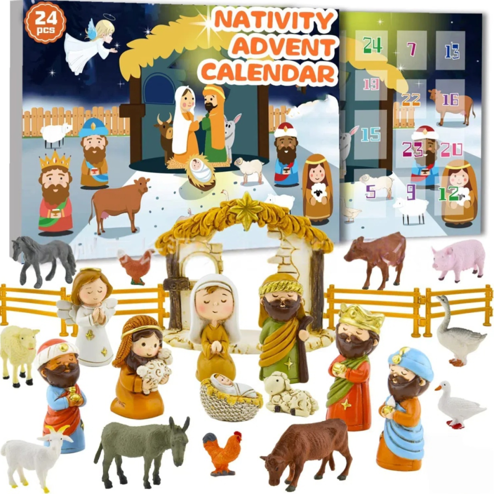 Calendrier de l'Avent 2025 : Crèche de Noël Calendrier de l'Avent Cadeaux de Noël