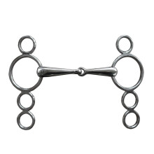 3 Rings Metal Toggle Bit Stainless Steel Mouth Guard 125 Mm Horse Mouthpiece Joint Bit Equipment