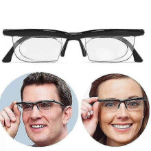 Adjustable Dial Eyeglasses, Clear Vision -6d To +3d Adjustable Focus Distance Reading Glasses Variable Focus Glasses for Seniors AKI