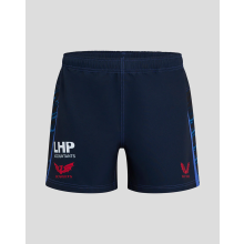 (6-7 Years) Scarlets Kid's Black Shorts Castore 24/25 Away Shorts - New