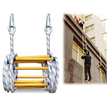 Feuerleitern Emergency Rope Ladder, Fensterleiter Ladder, Fire-Resistant Rescue Ladder, 26 Ft Wall Repair Escape Ladder