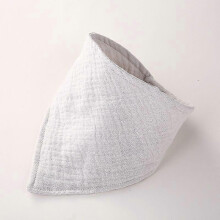 (light grey) Lebanghui Baby Bibs 10 Pack Baby Bandana Drool Bibs Cotton for Unisex Boys Girls, 10 Solid Colors Set for Teething and Drooling - White