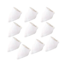 (White) Lebanghui Baby Bibs 10 Pack Baby Bandana Drool Bibs Cotton for Unisex Boys Girls, 10 Solid Colors Set for Teething and Drooling - White