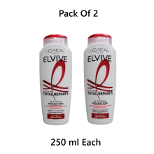 L'Oreal Elvive Total Repair 5 Shampoo Riparatore 250ml (Pack of 2)