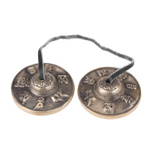 Buddhism Handmade Brass Finger Cymbals Bells